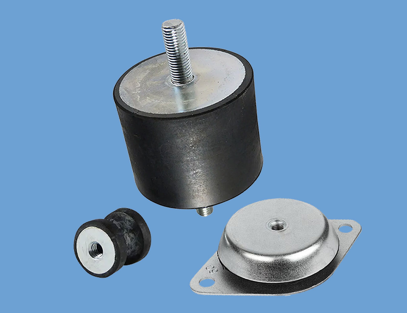Silent blocs et bagues en caoutchouc