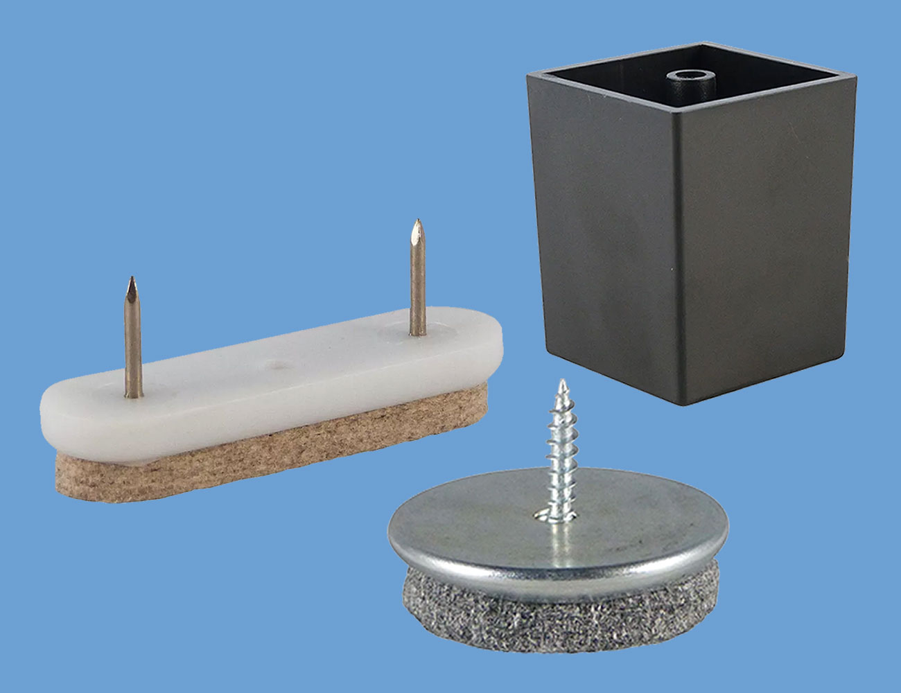 Patins et pieds de meuble