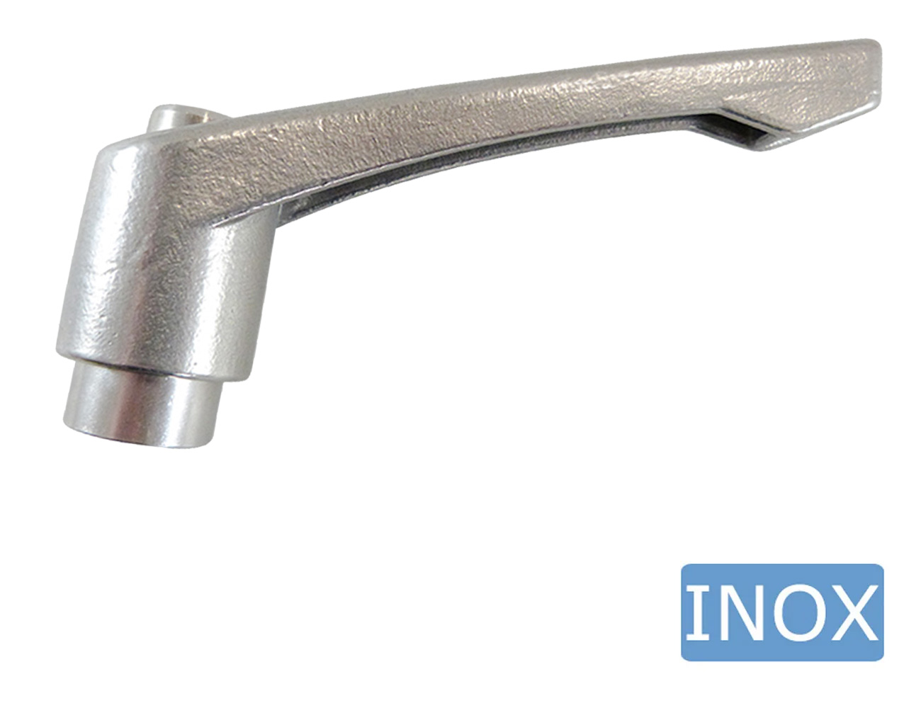 Poignée de serrage réglable tout inox avec filetage femelle