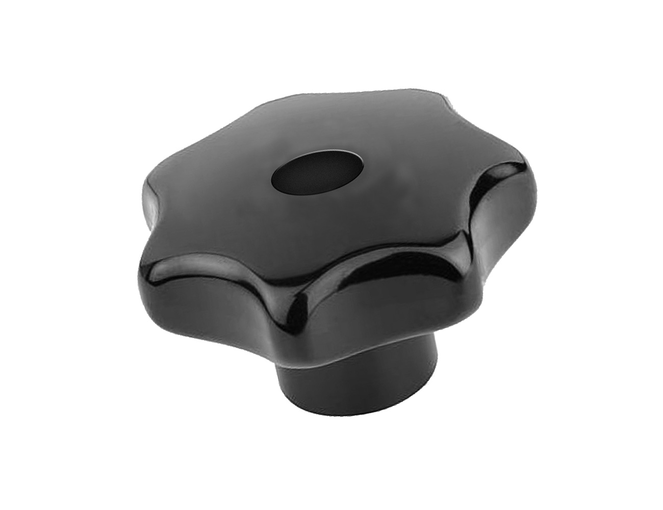 Bouton étoile bakélite - DIN 6336 - filetage femelle