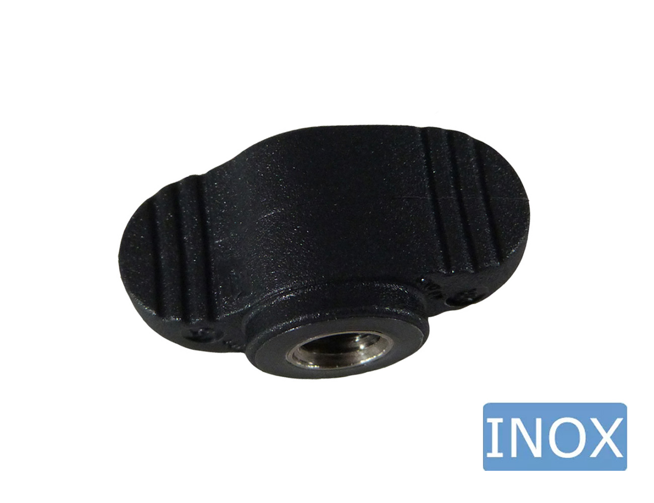 Écrou papillon Modèle 4 - PA - filetage femelle inox A2