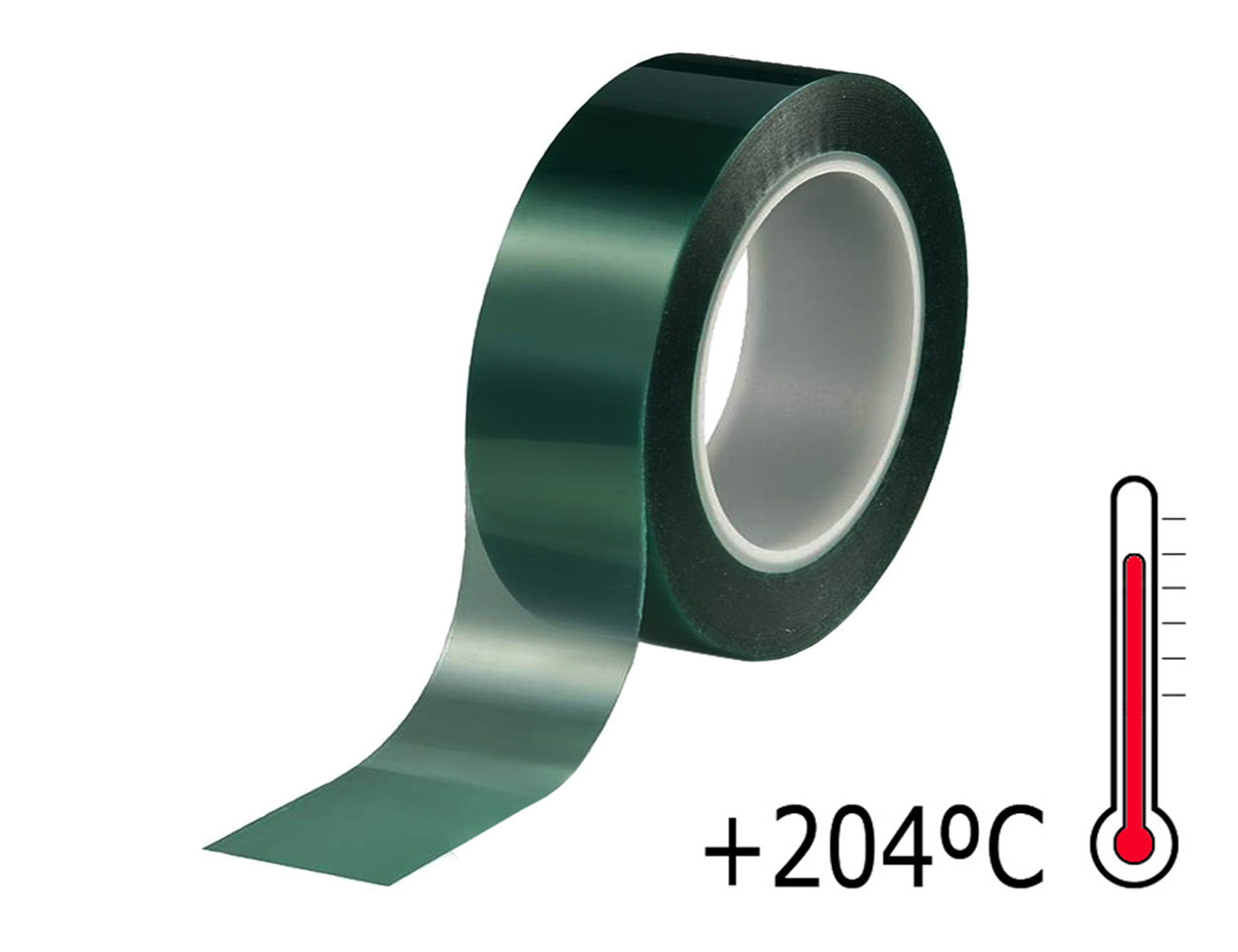 Ruban de masquage polyester résistant à la chaleur +204°C