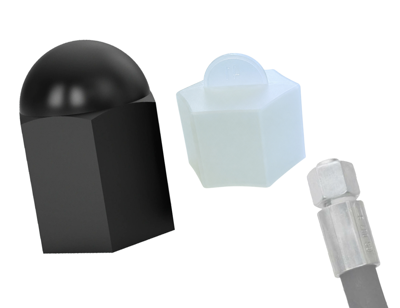 Capuchons de protection hexagonaux extra-longs pour raccords