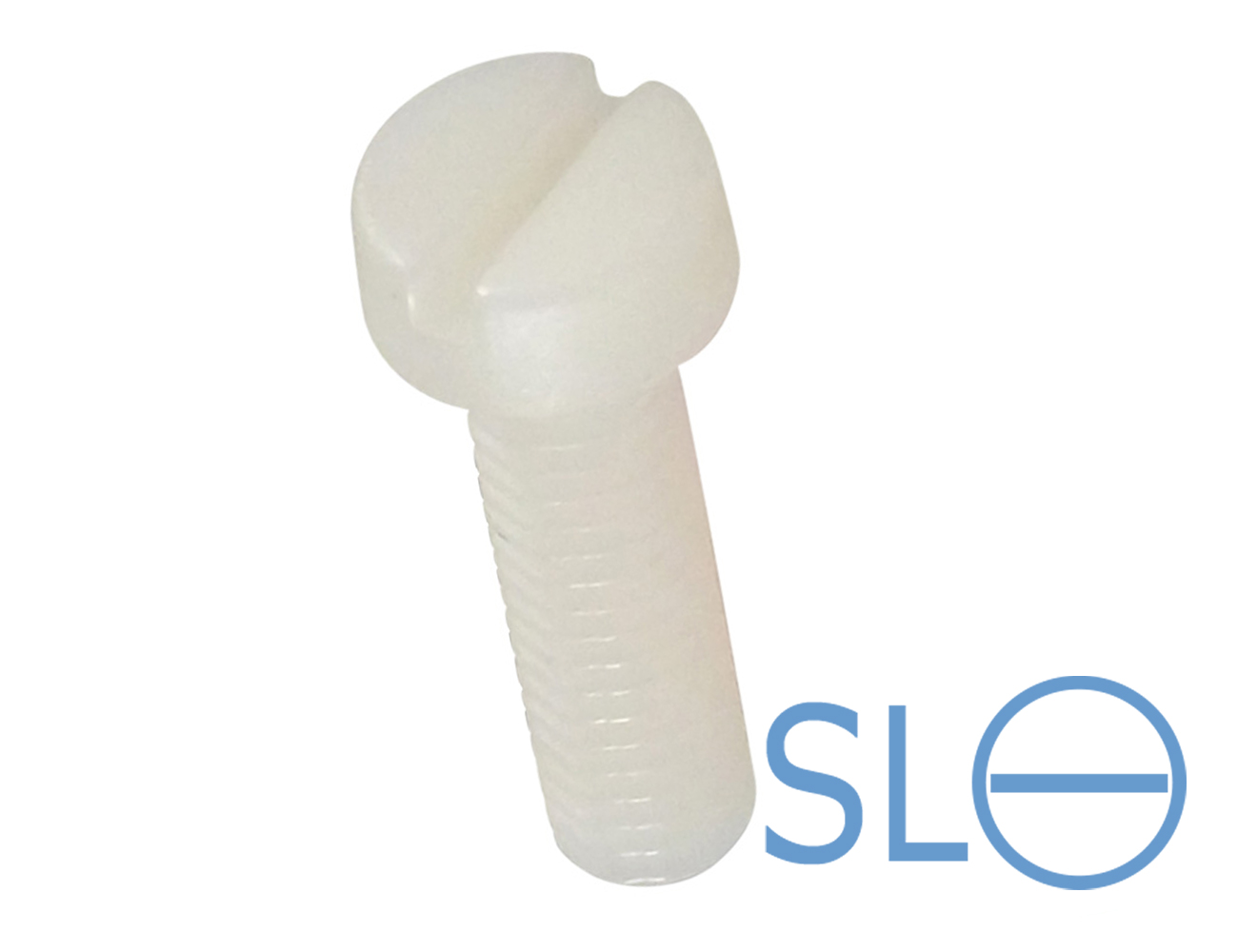 Vis à tête cylindrique fendue en plastique DIN 84