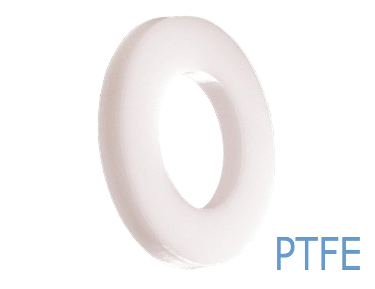 Rondelle plate Téflon PTFE Ø5.0x0.3mm - perçage Ø2.2mm - DIN125 - M2 - Blanc