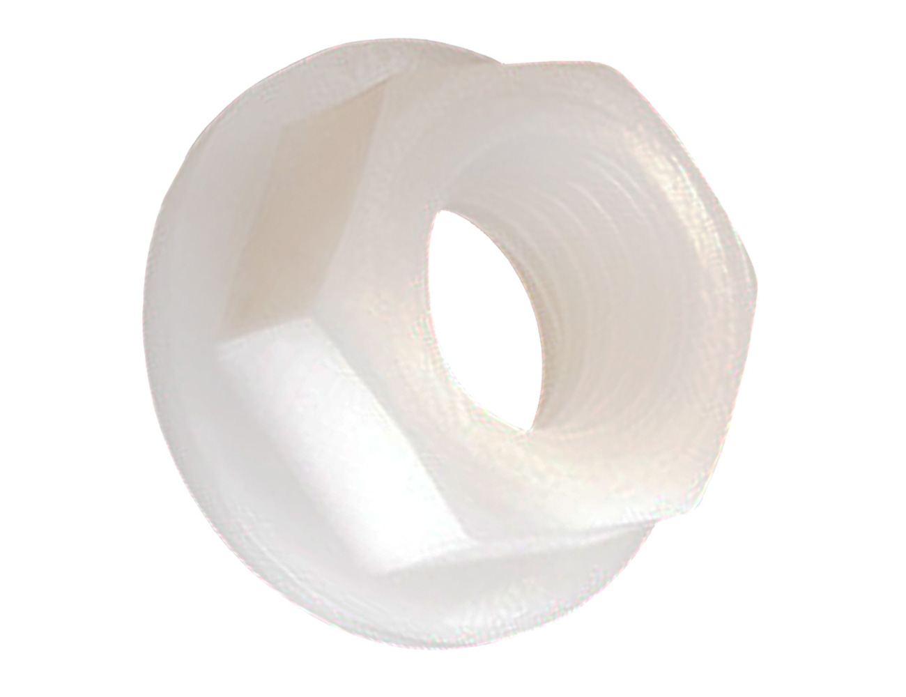 Écrou hexagonal à embase - plastique