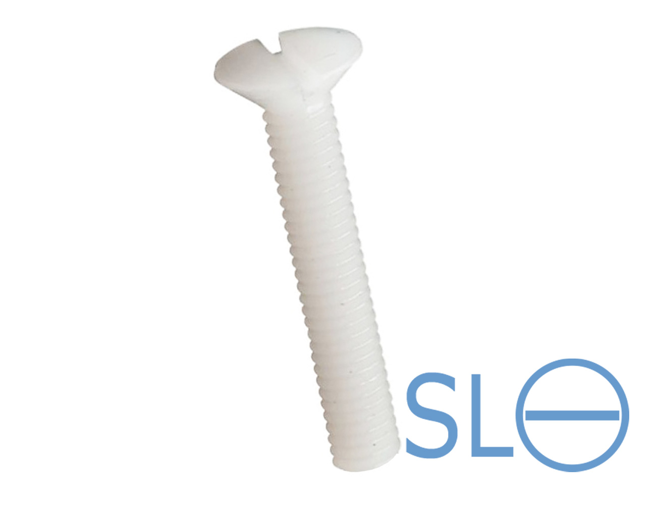 Vis fraisée fendue - DIN 963 - plastique