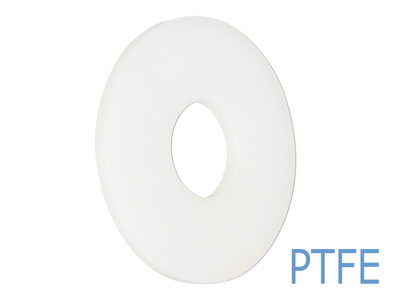 Rondelle plate Téflon PTFE Ø15.0x1.2mm - perçage Ø5.3mm - DIN125 - M5 - Blanc
