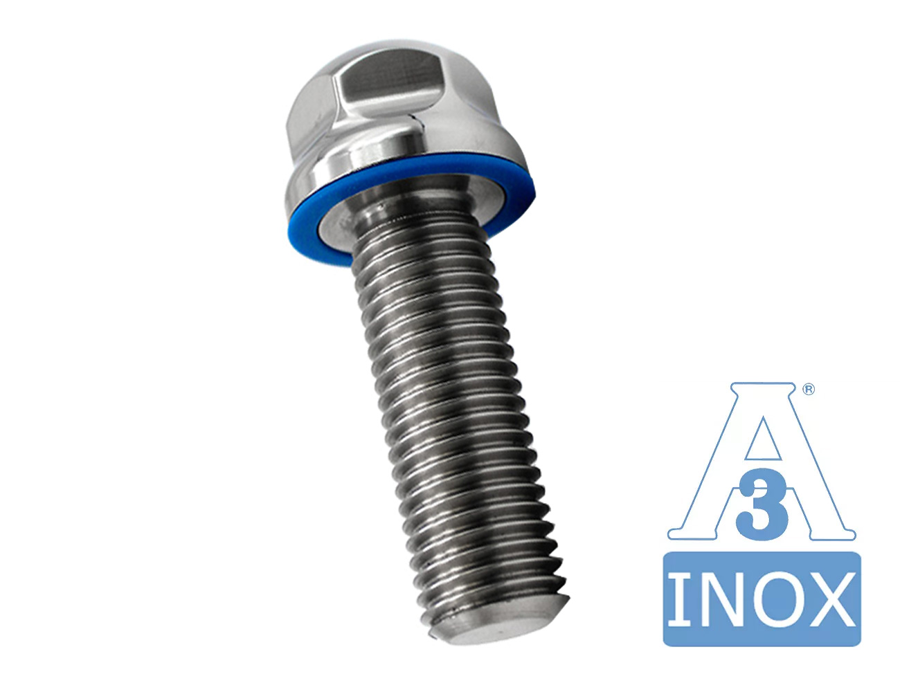 Boulon hexagonal Inox tête boule - Hygiène 3A