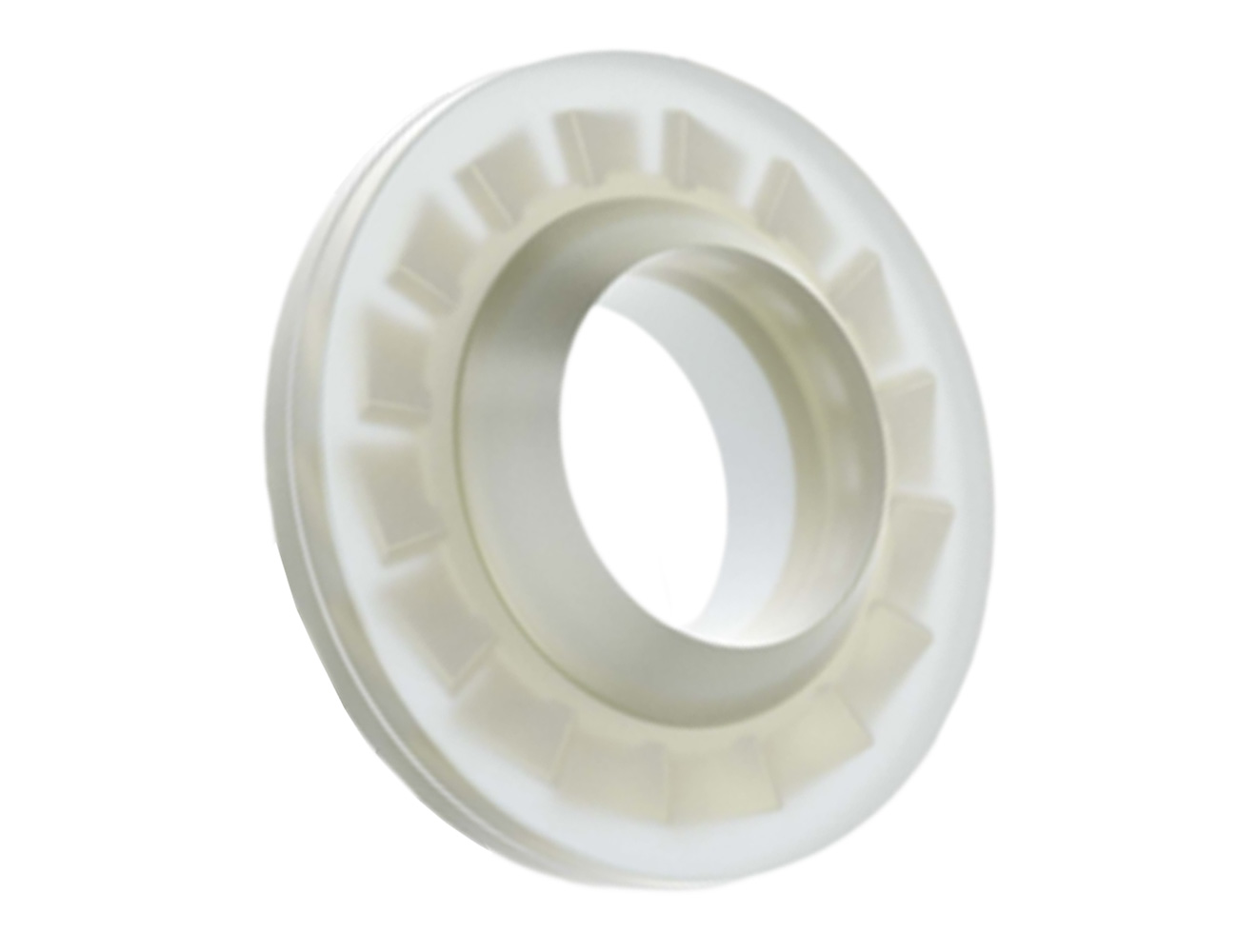 Rondelle de verrouillage et d'étanchéité plastique Inox - Ø7.0x1.3mm - M3 - rondelle-frein dentelée Inox - Naturel