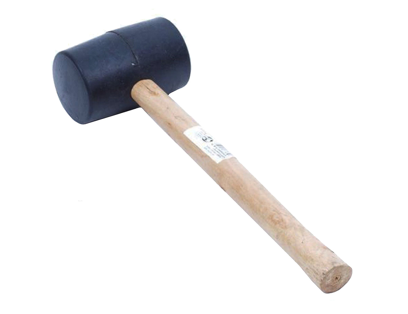 Maillet caoutchouc manche bois