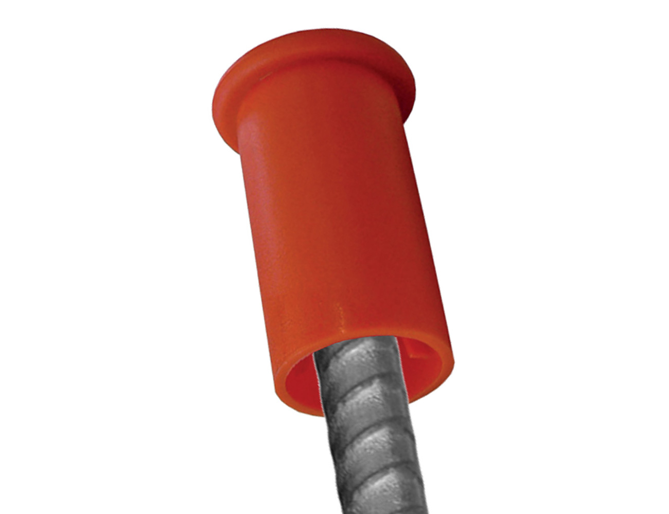 Protection à tête élargie pour fers à béton