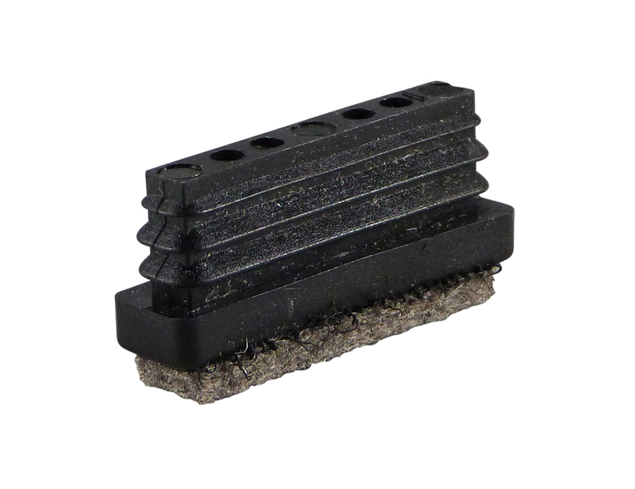 Embouts à ailettes rectangulaires avec patin en feutre pour base