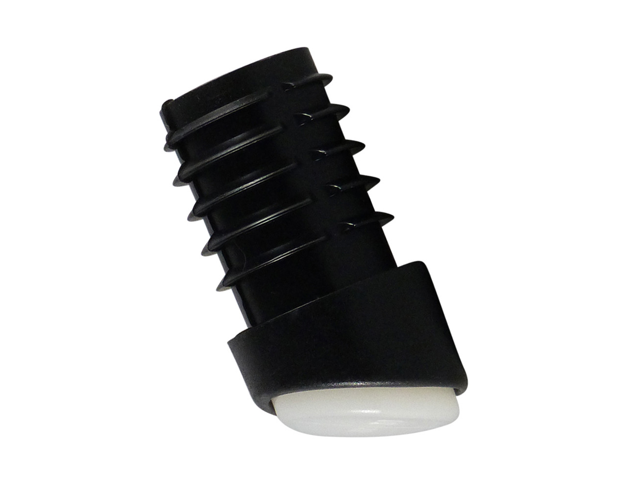 Embouts à ailettes ronds inclinés avec patin en PTFE (Téflon)