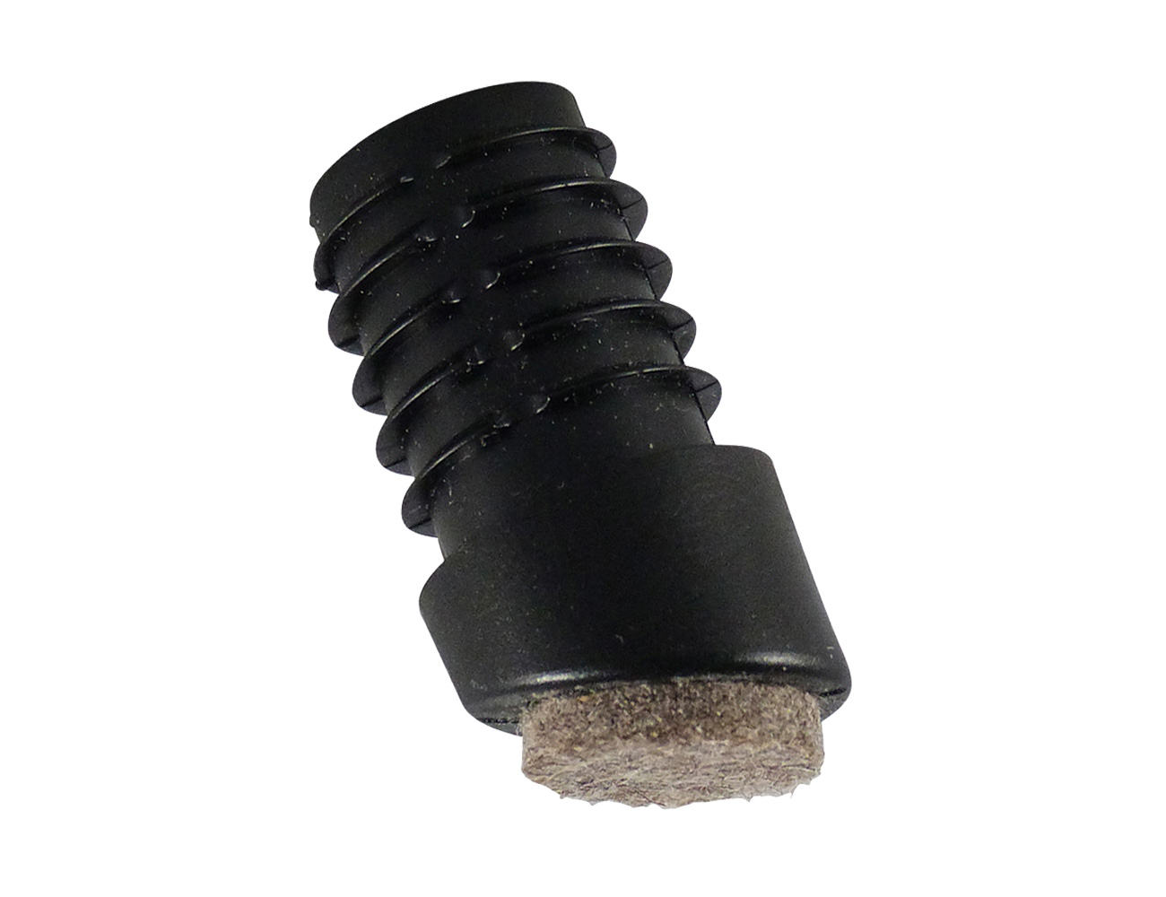 Embouts à ailettes ronds inclinés avec patin en feutre