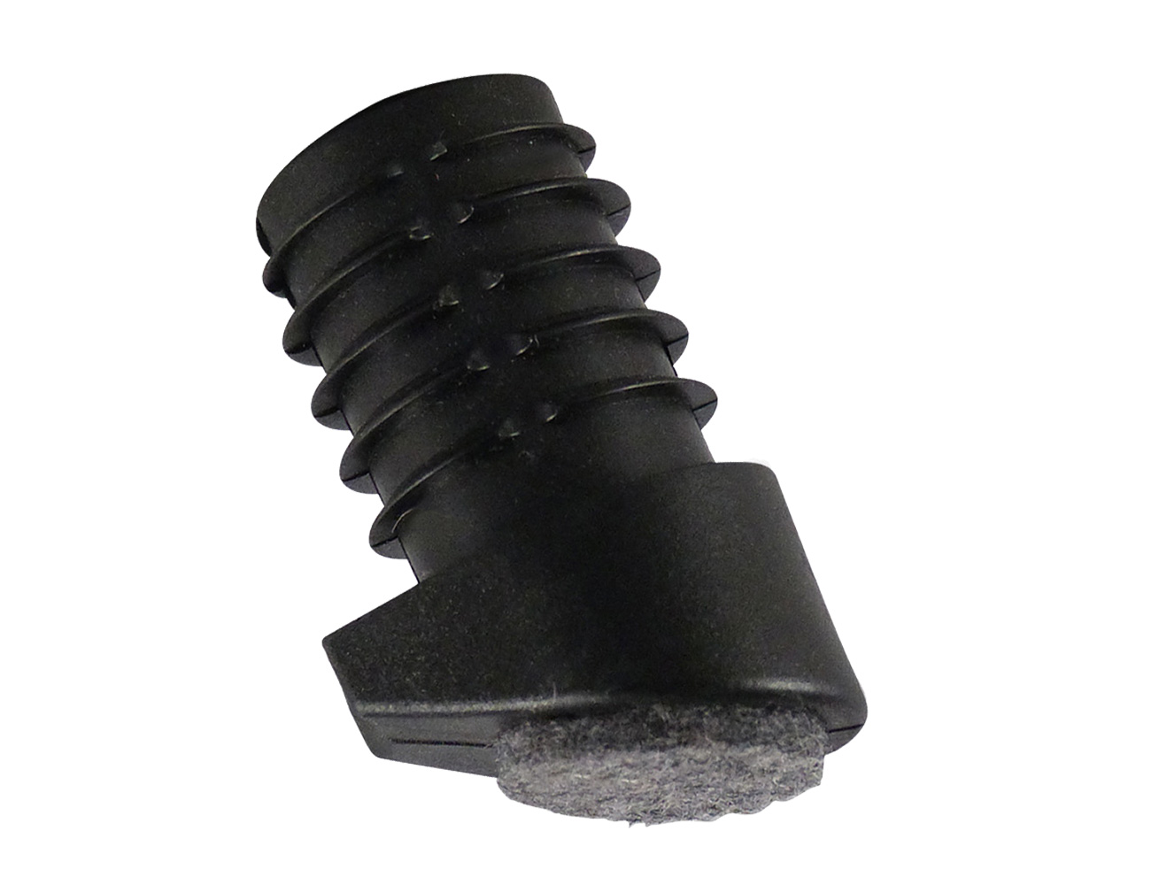 Embouts à ailettes ronds inclinés empilables avec patin en feutre