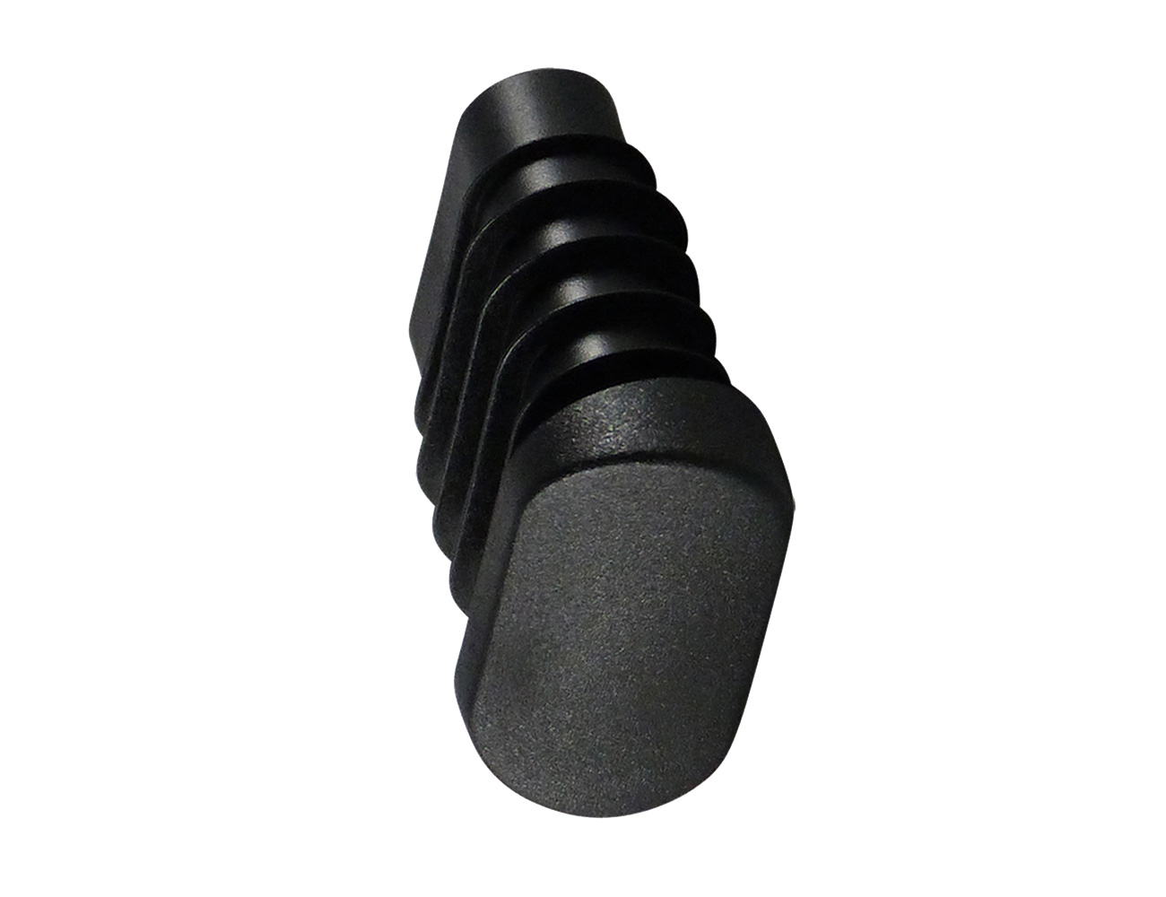 Embouts à ailettes inclinés côté court pour tubes plats ovales