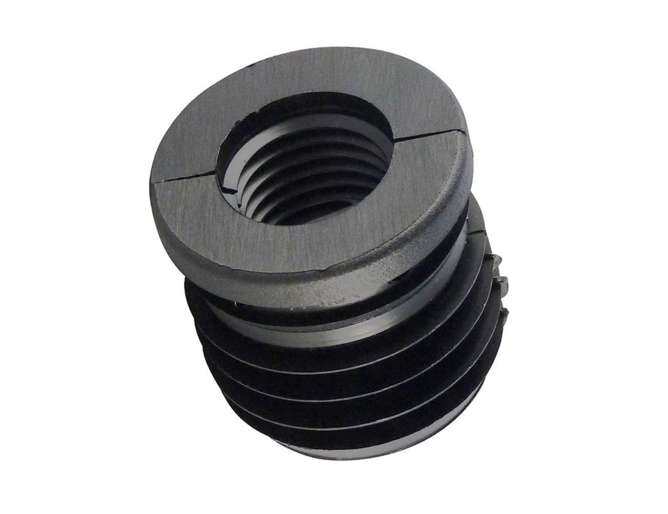 Embouts avec filetages ronds en deux parties avec filetage plastique
