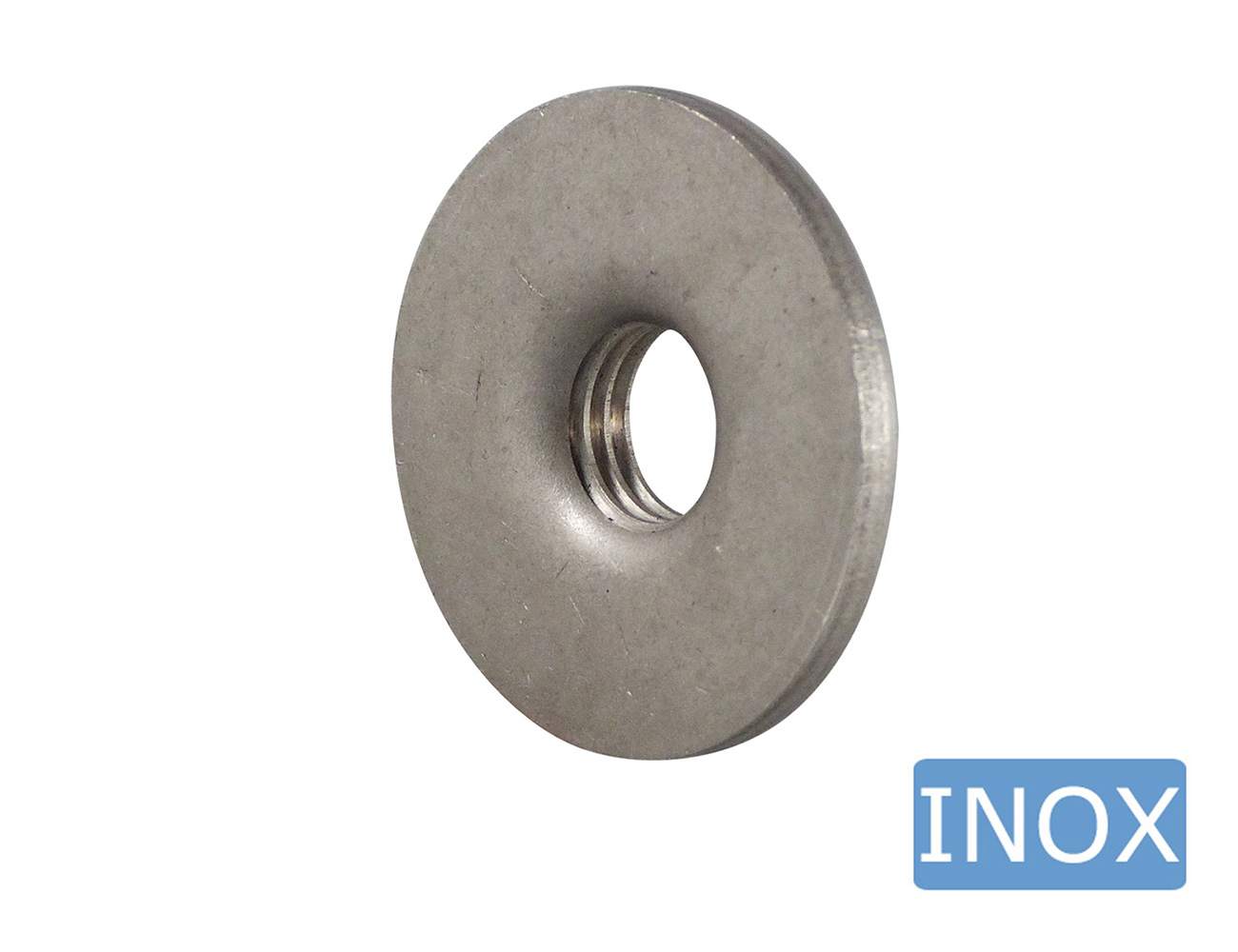 Plaque à souder avec filetage ronde en acier inoxydable
