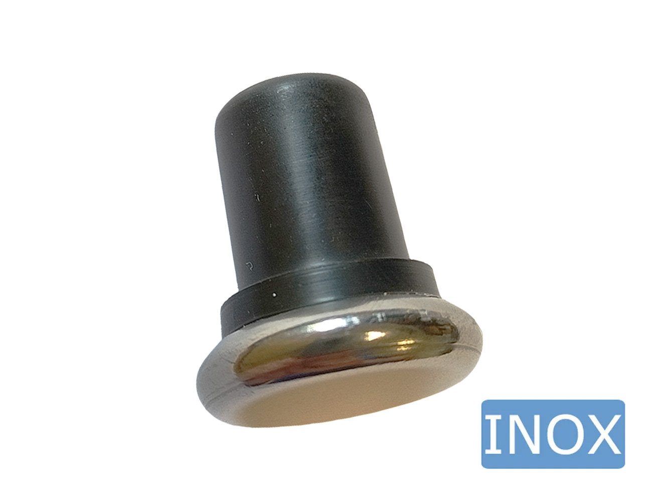 Embouts de tubes ronds sans ailettes avec surface de glissement en inox plat