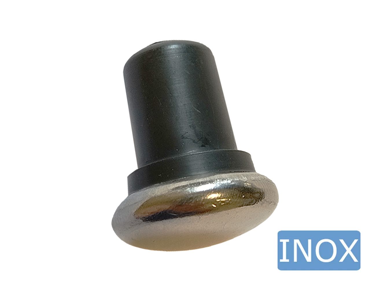 Embouts de tubes ronds sans ailettes avec surface de glissement en acier inoxydable bombé