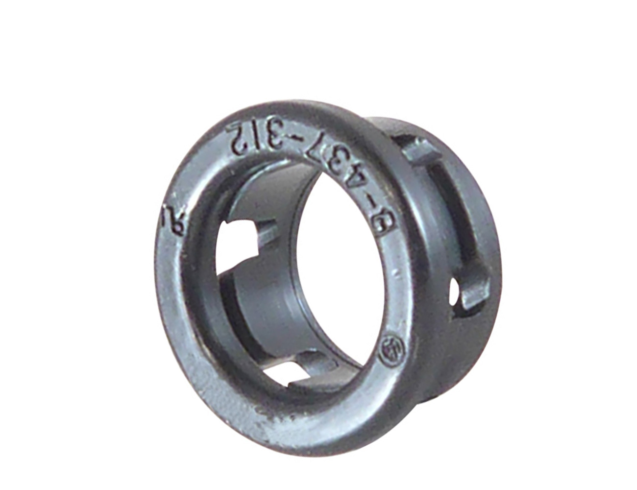 Passe-câble rond encliquetable à col court