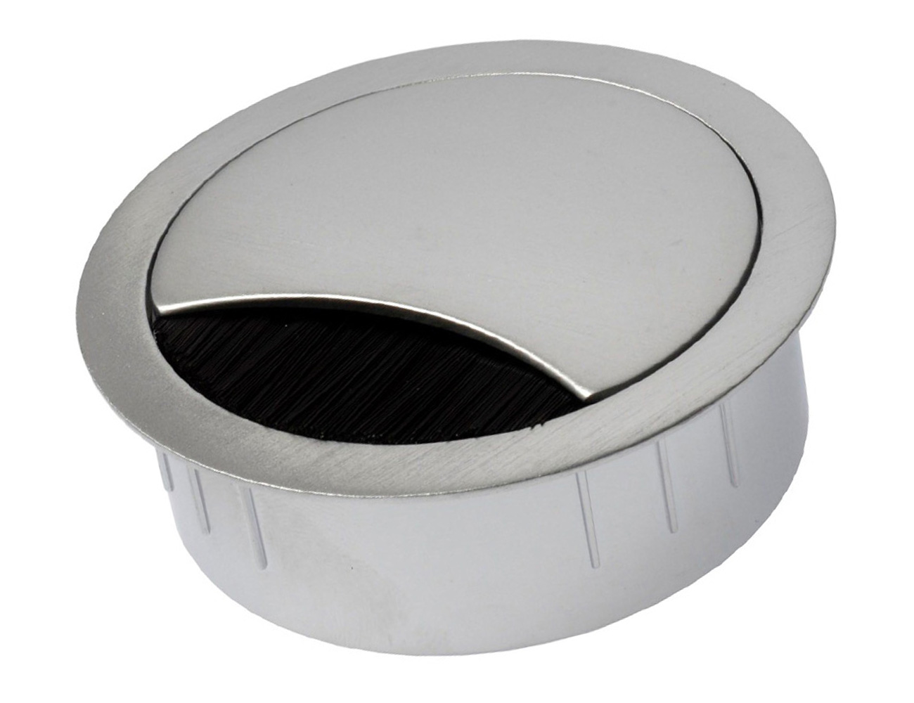 Passe-câble alliage - 2 pièces - rond