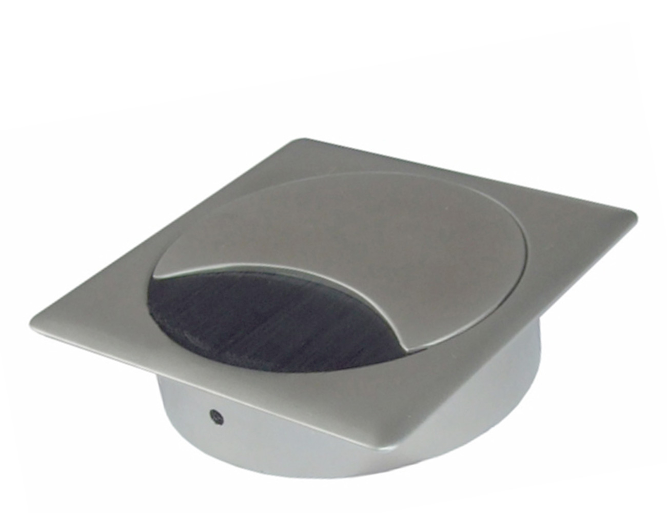 Passe-câble alliage - 2 pièces - carré