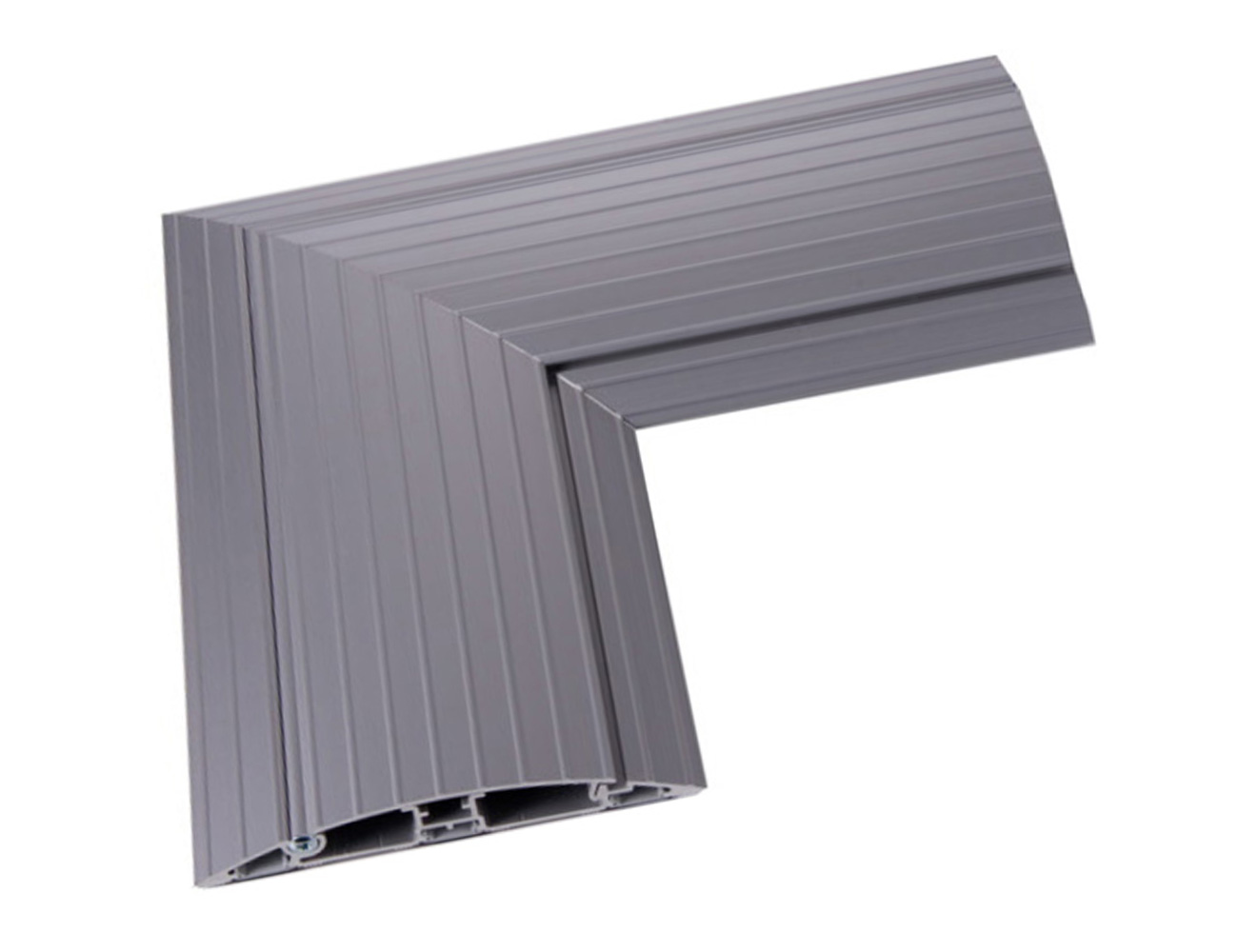 Goulotte de sol - aluminium - angle 90° plat