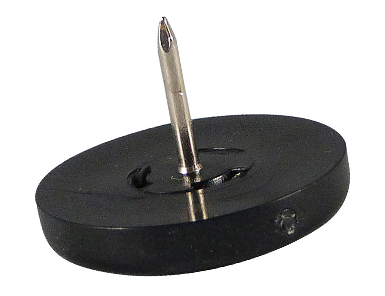 Patin de meuble à clouer rond - surface de glissement plastique