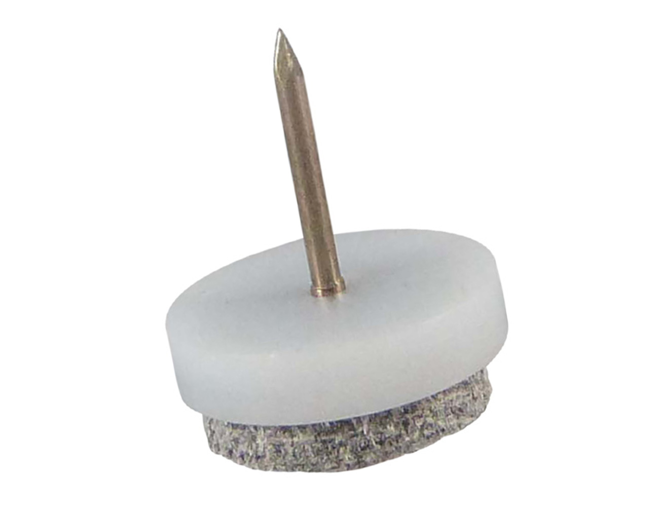 Patin de meuble à clouer avec feutre - qualité légère