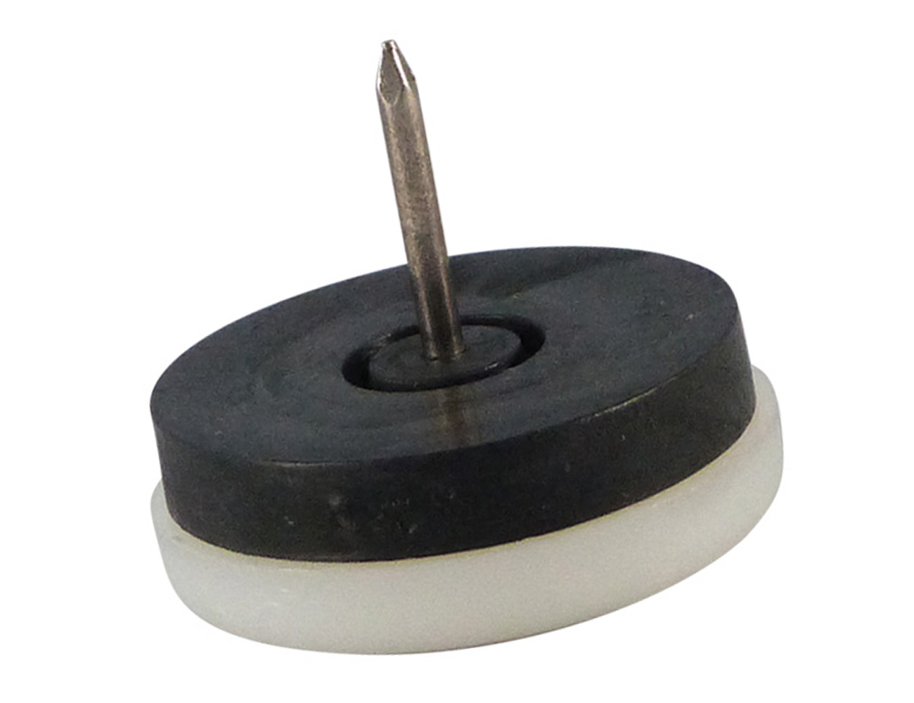 Patin de meuble à clouer plastique - rond - amortisseur de bruit
