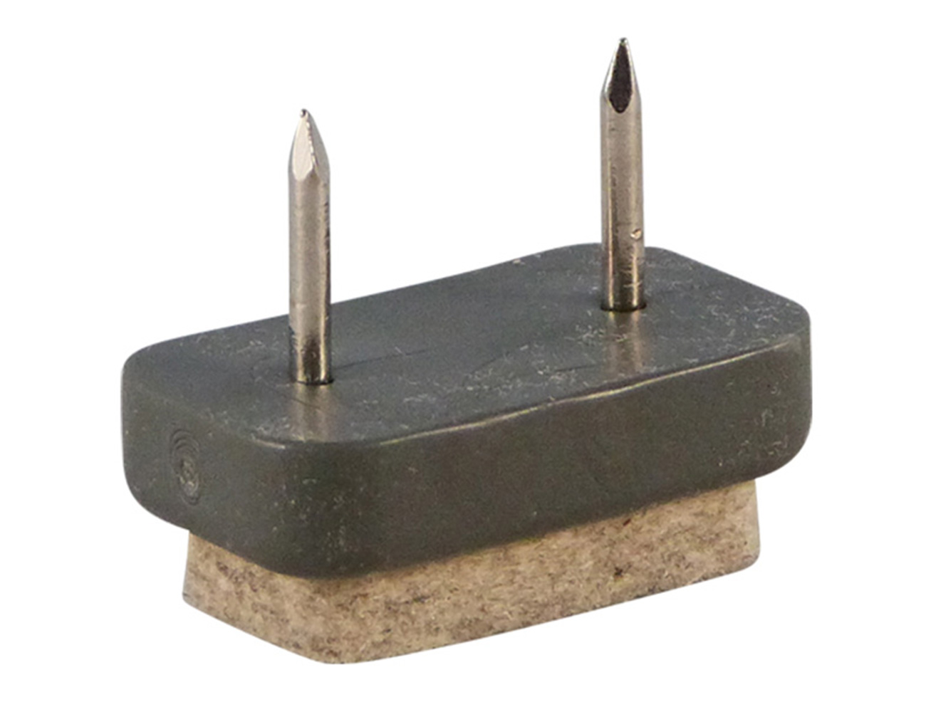 Patin de meuble à clouer avec feutre - rectangulaire