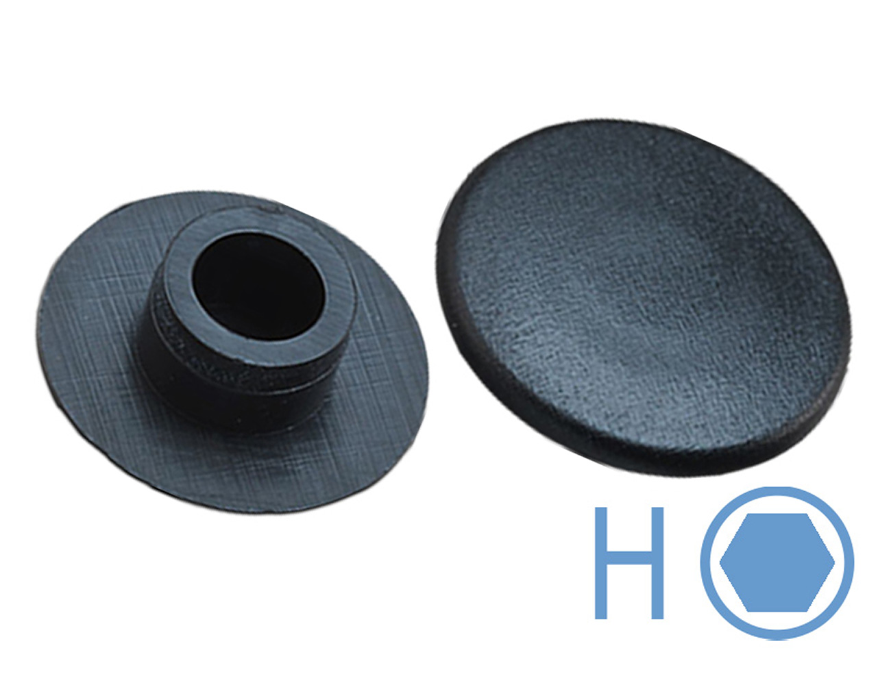 Bouchons de finition pour vis à manchon hexagonal