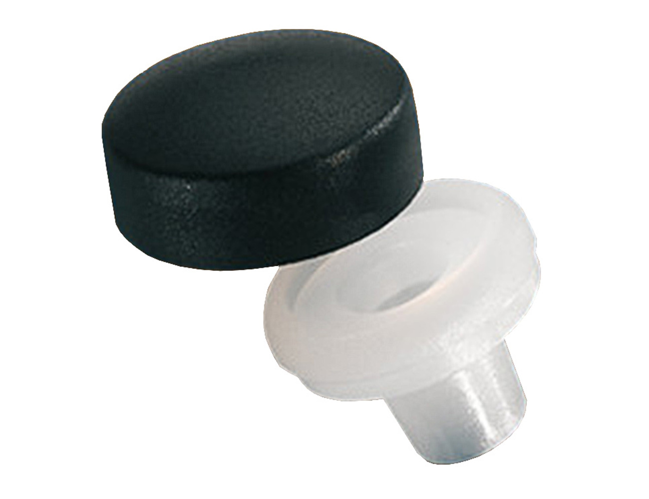 Bouchons de finition vis - 2 parties - cylindrique avec douille