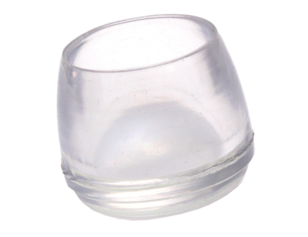 Embouts PVC transparents ronds