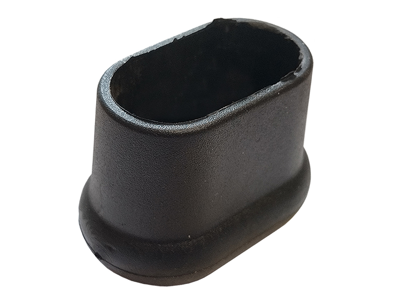 Capuchons pour tubes ovales plats avec base élargie