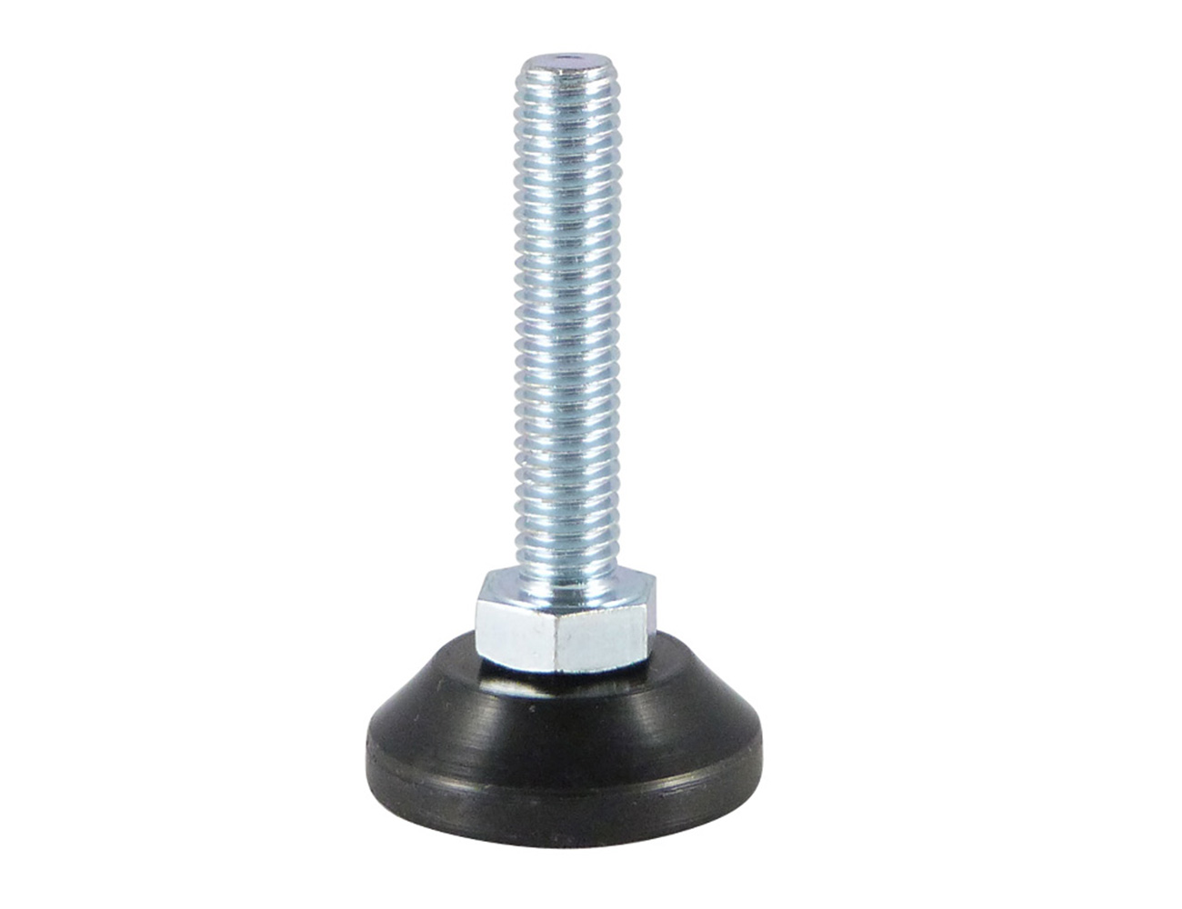 Pied réglable avec embase plastique pivotante