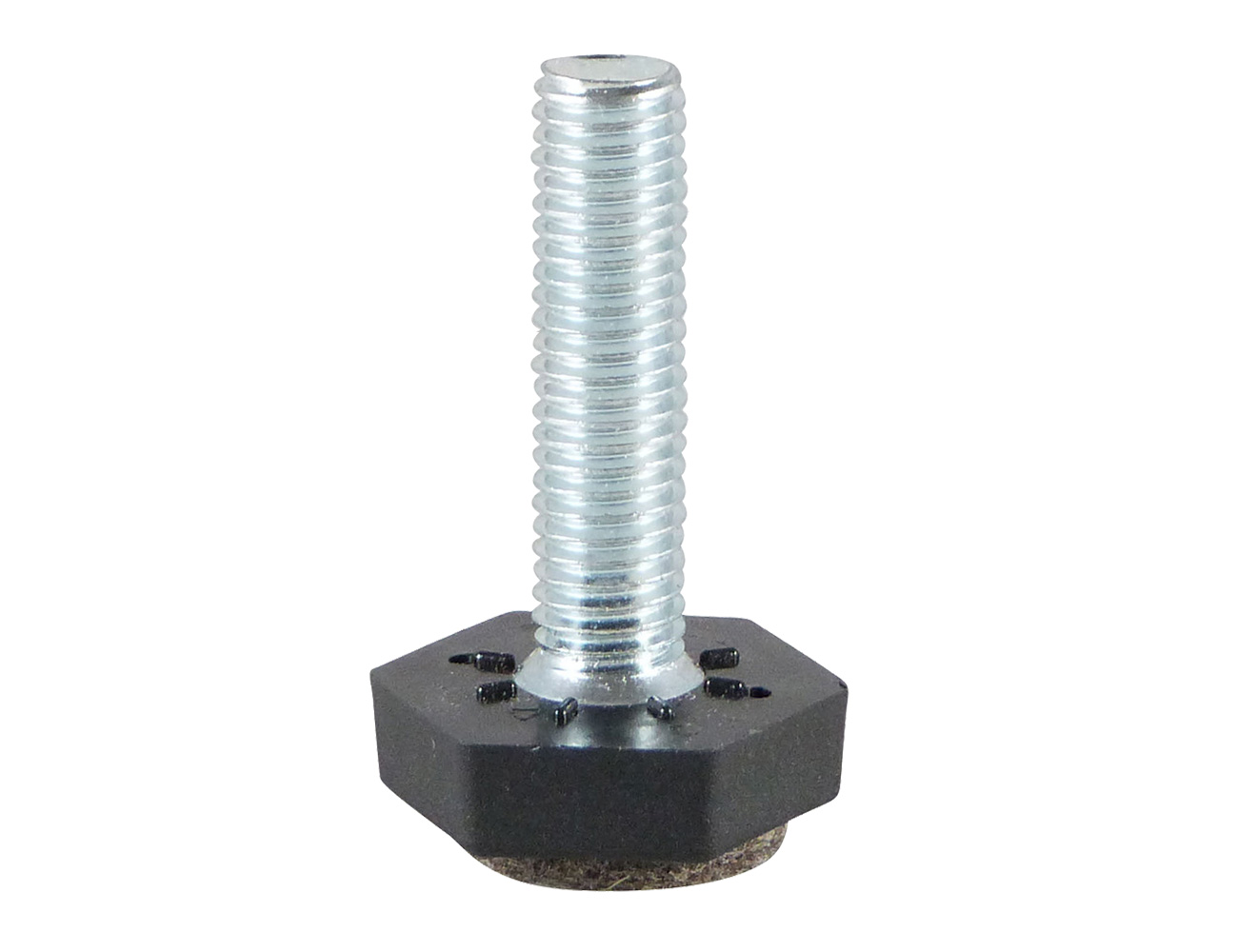Pied réglable hexagonal avec feutre soudé