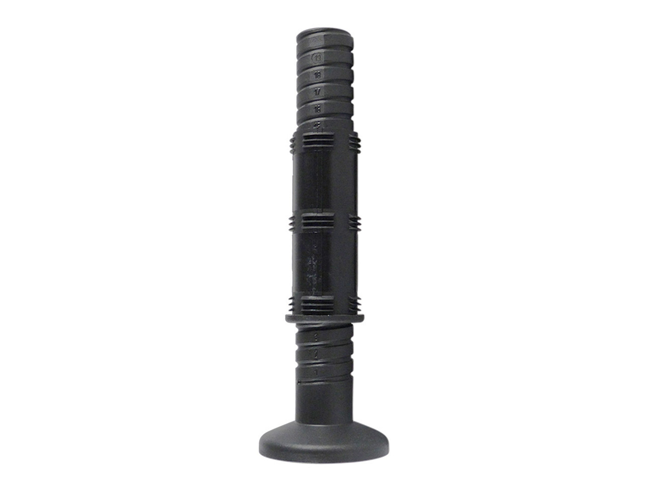 Vérins réglables pour tube rond Ø40 ou Ø42mm - grande base fixe