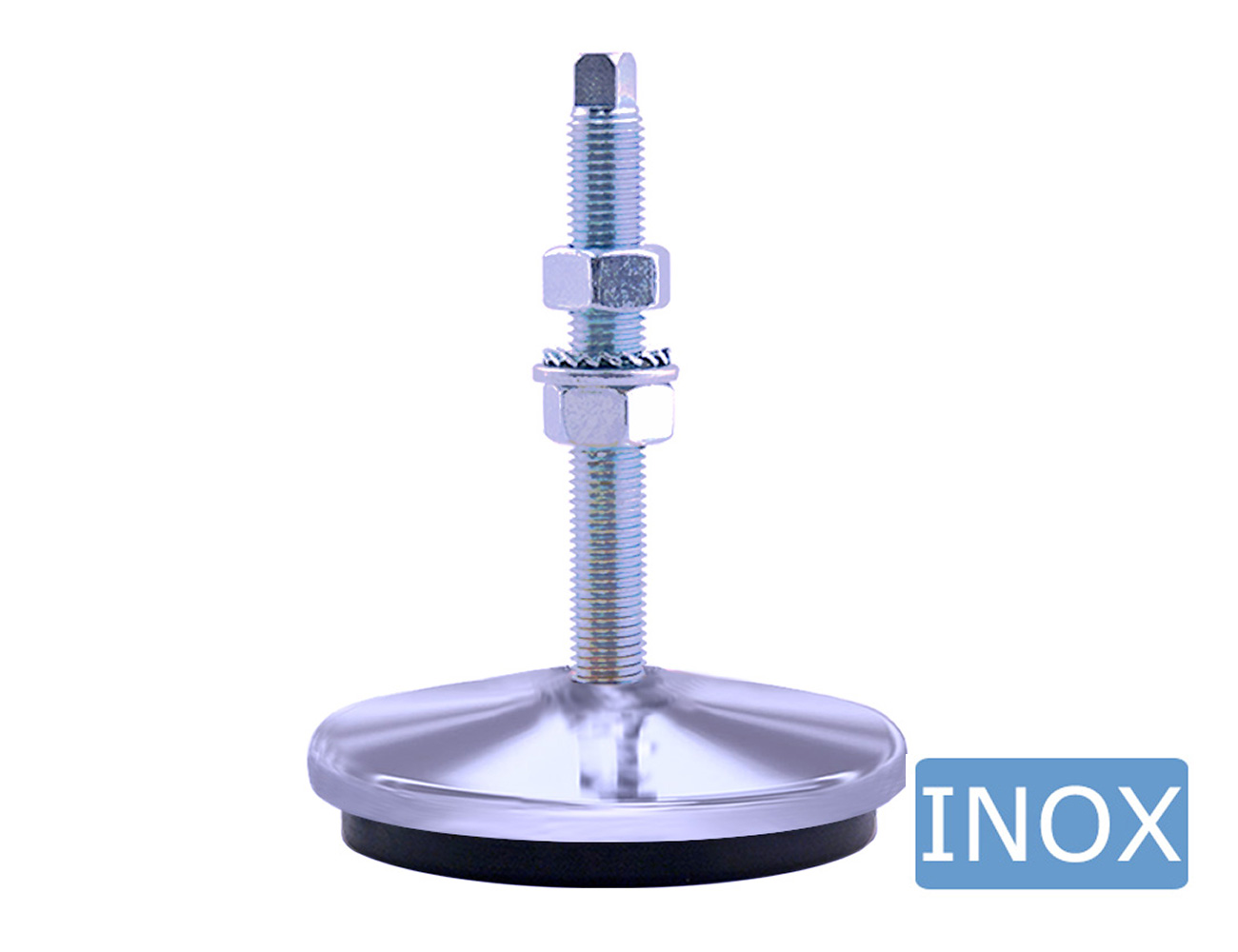 Pied machine réglable - anti-vibration 1 - inox