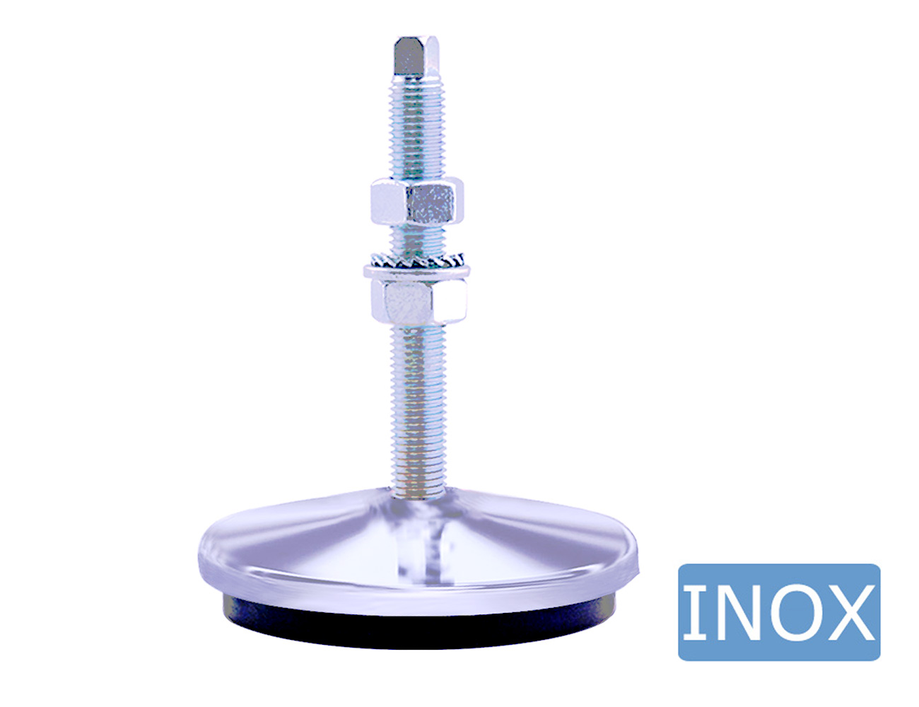 Pied de machine réglable - anti-vibration 1 - inox