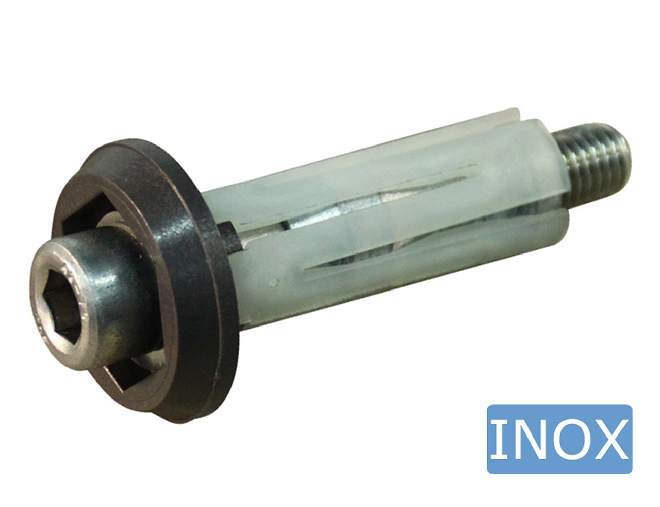 Adaptateur expansible inox pour roue avec trou de fixation