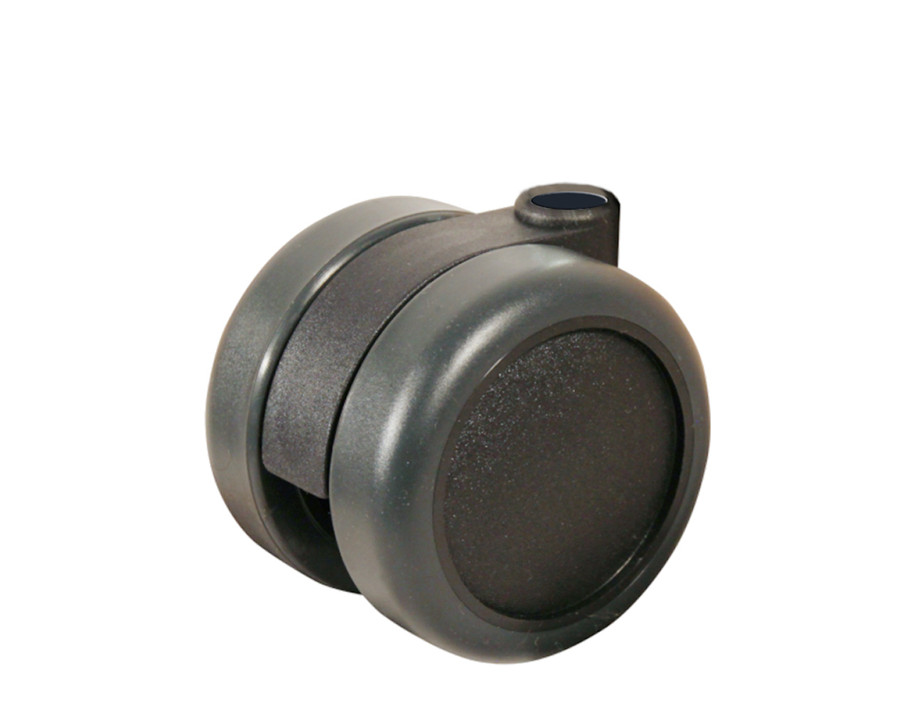 Roues de meuble Ø60mm double roue avec bandage polyuréthane