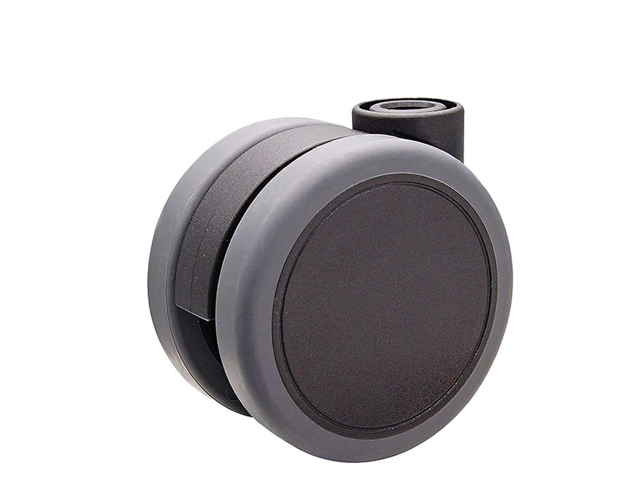 Roues de meuble Ø65mm double roue avec bandage polyuréthane