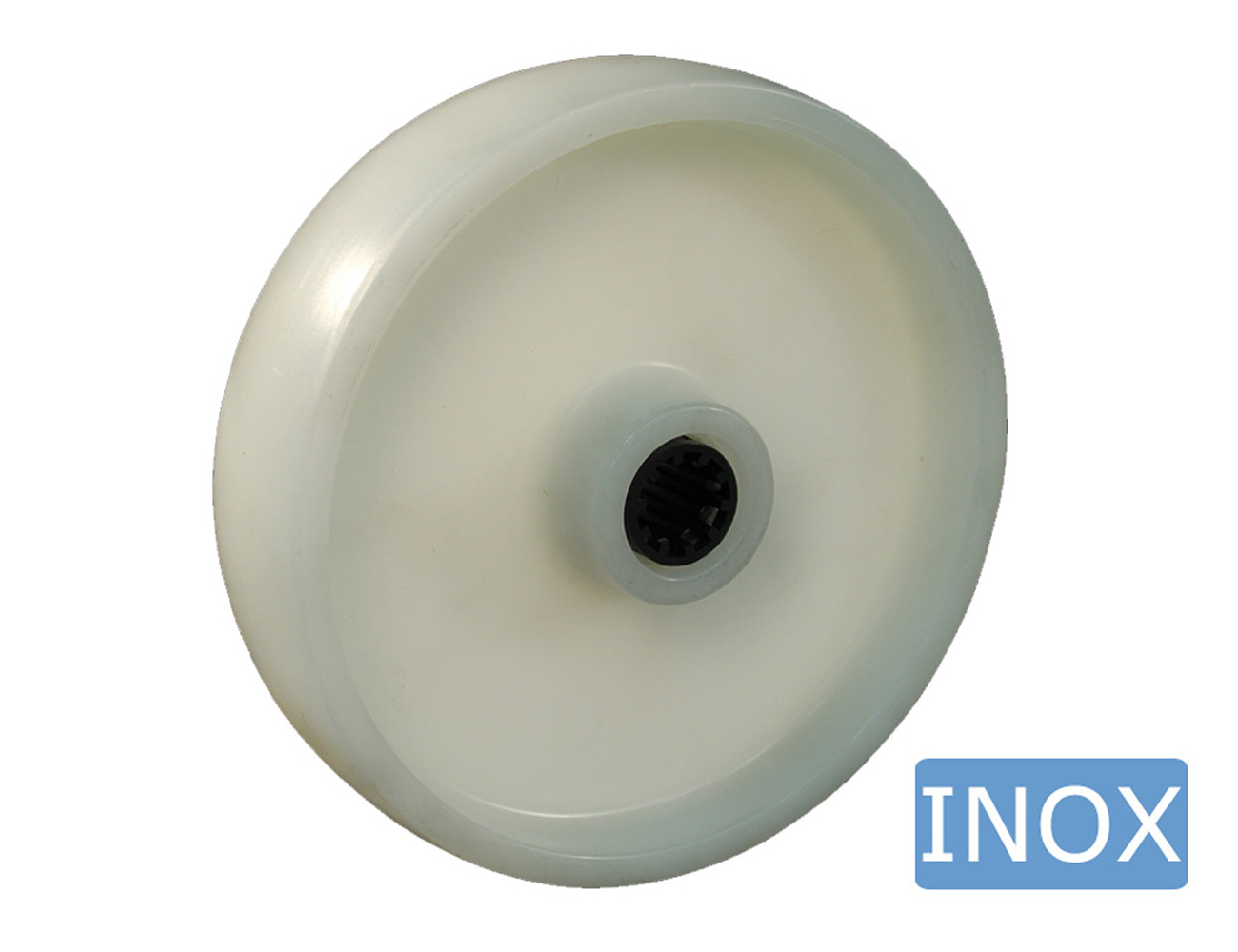 Roue en polyamide avec roulement inox