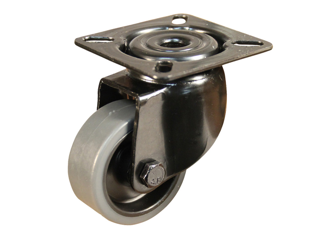 Roue pivotante d'appareil - platine - noir